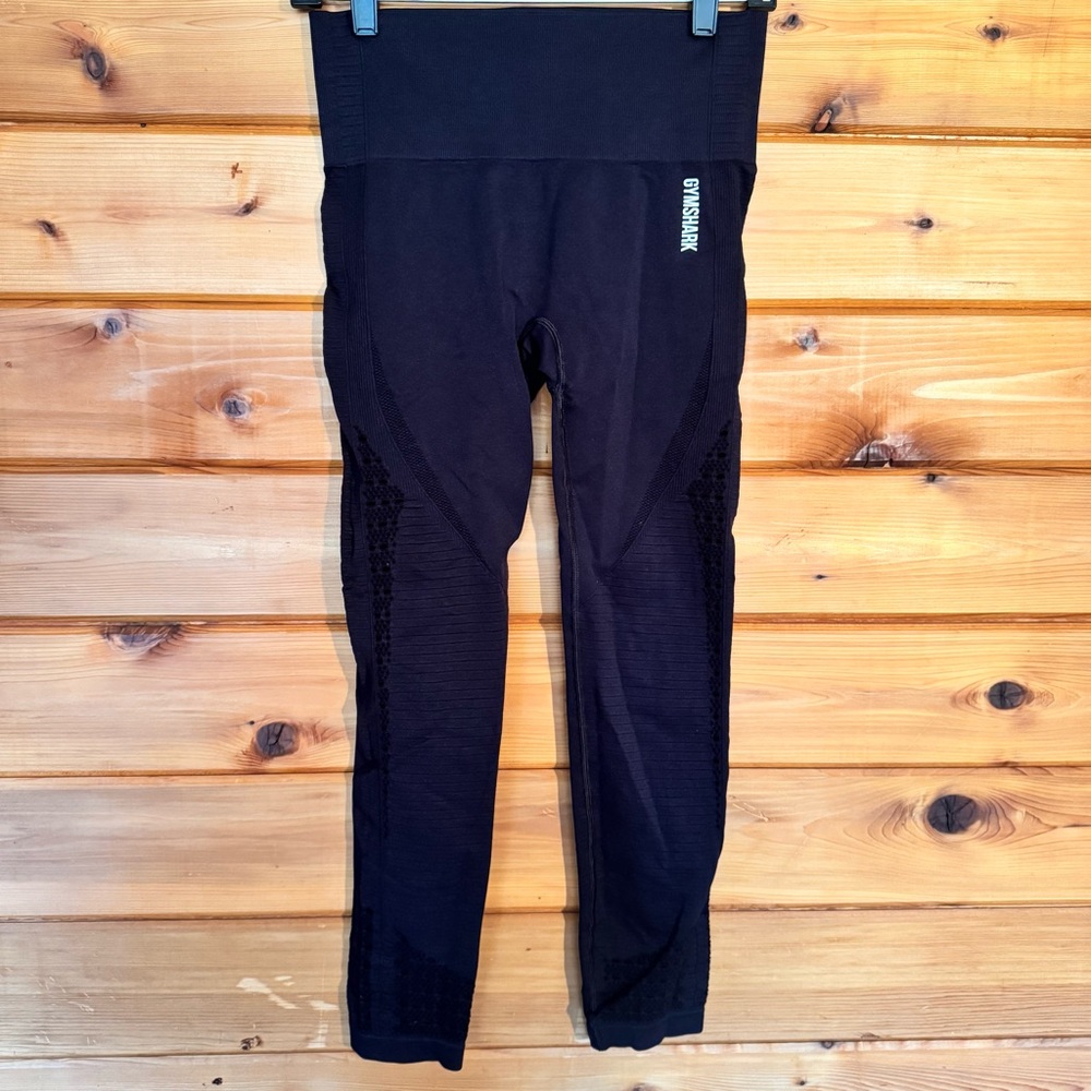 Gymshark Black Leggings with Cut Out Design